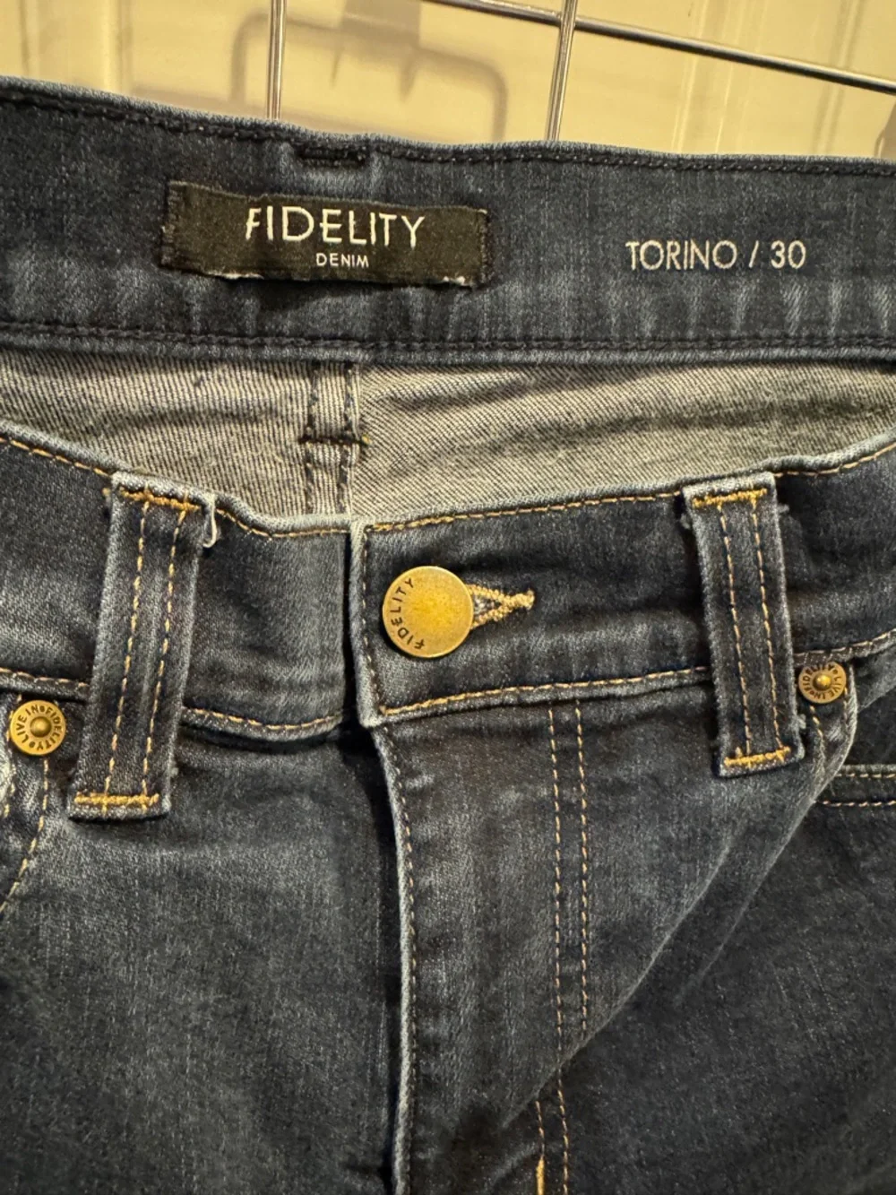 Fidelity Denim Torino Slim Men’s Jeans in Ace Rinse Size 30 - Picture 4 of 11